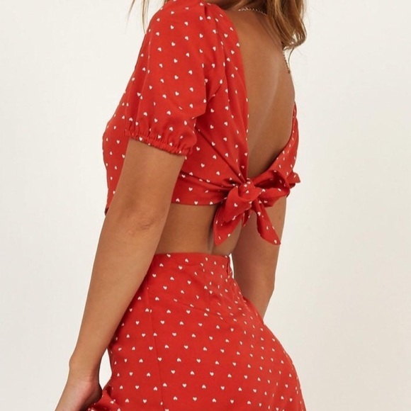 Showpo. Accessories - SHOWPO SUMMER GIRL TWO PIECE SET IN RED